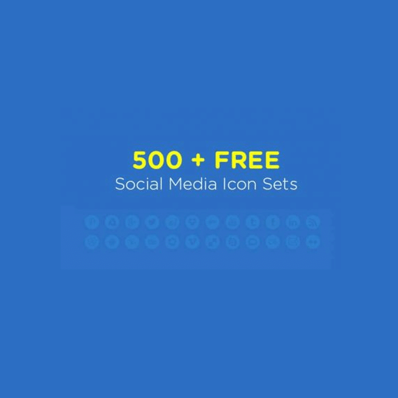 500 Best Free Social Media Icon Sets