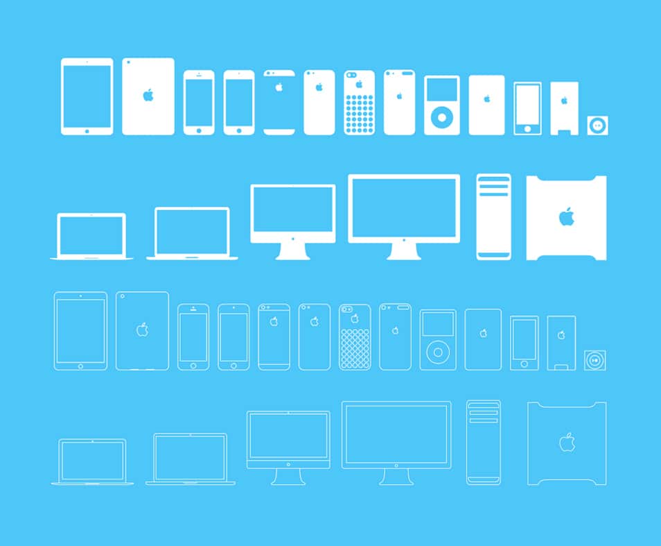 Apple devices icons