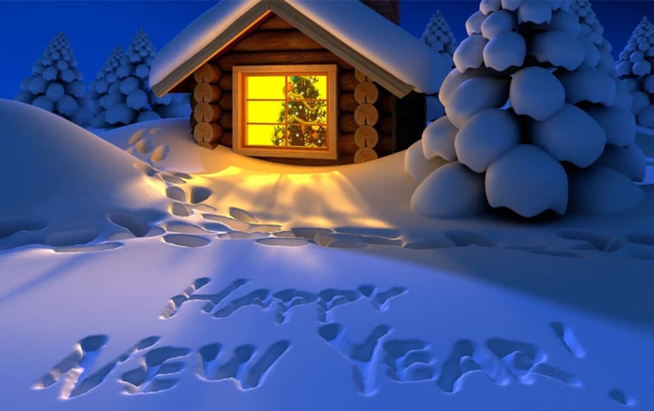Beautiful House Happy New Year 2014
