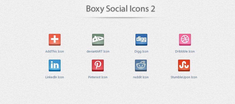 Boxy Social Icons 2