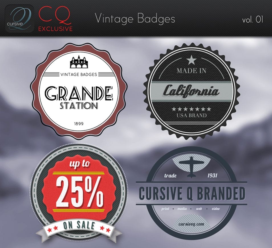CQ Vintage Badges vol. 1