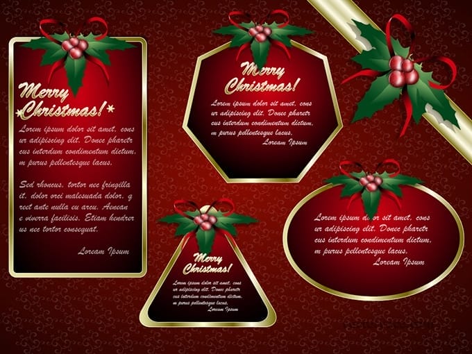 Christmas Invitation Card Vector