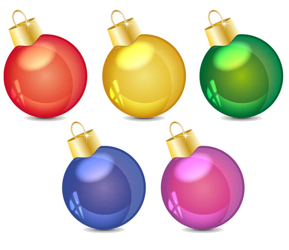 Colorful Christmas balls