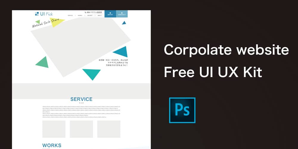Corpolate website UI UX Kit