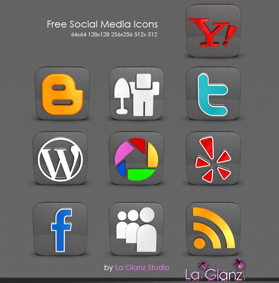DarkSocial: A Free and High-Quality Social Media Icon Set
