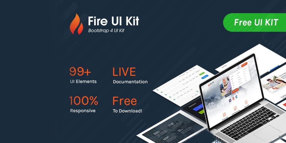 Fire Bootstrap 4 UI Kit
