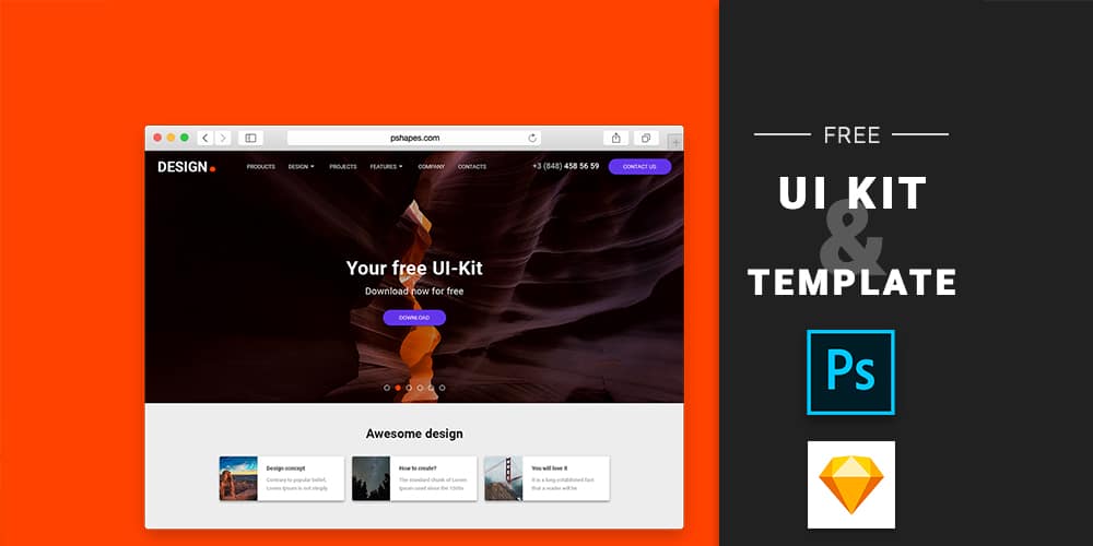 Free UI Kit by Perfect Shapes