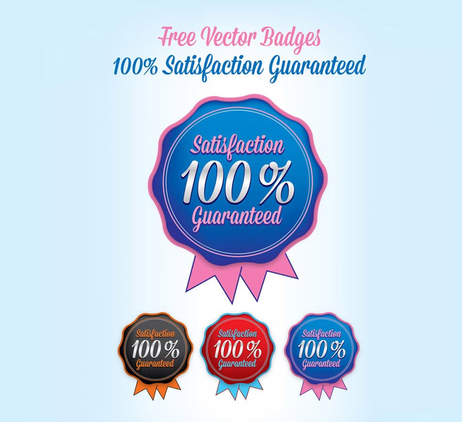 Free Vector Badges (Ai) (100% Satisfaction Guaranteed)