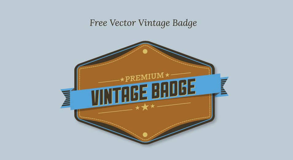 Free Vector Premium Vintage Badge