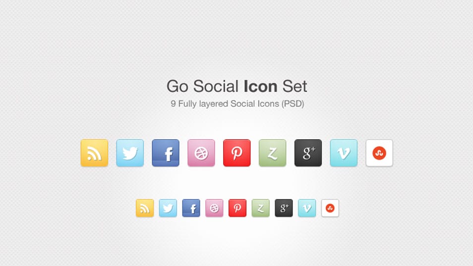 Go Social Icon Set