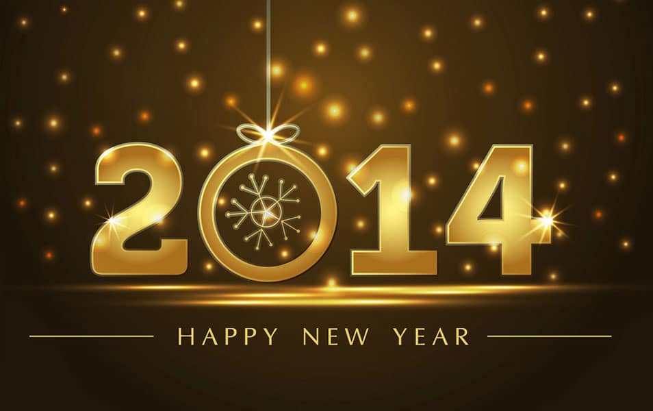 Golden new year 2014