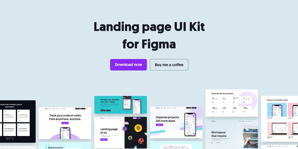 Landing Page UI Kit for Figma