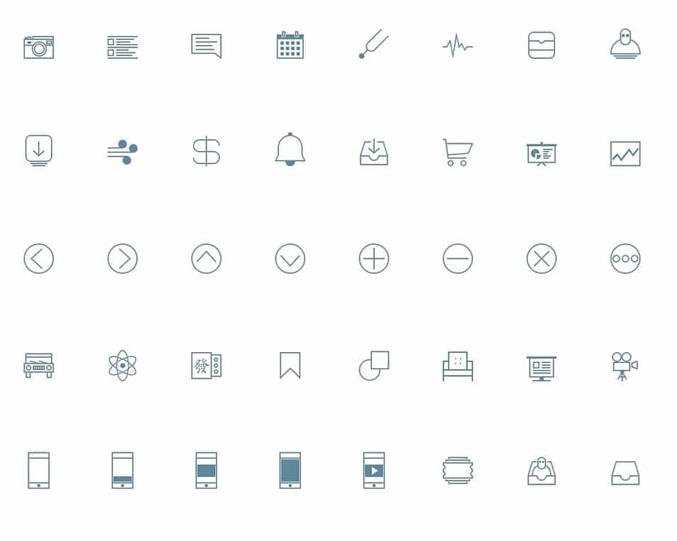 Line ICONSET Free Download