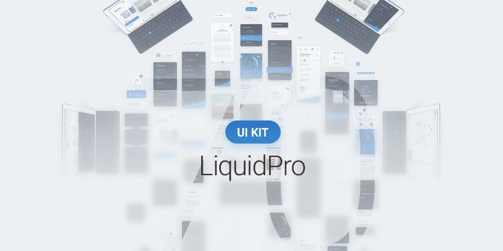 LiquidPro UI Kit PSD