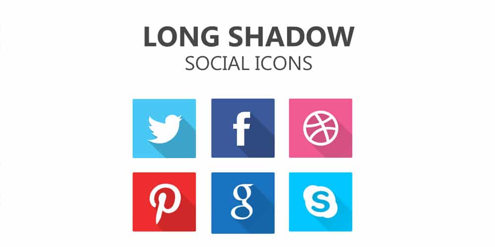 Long Shadow Social Icons