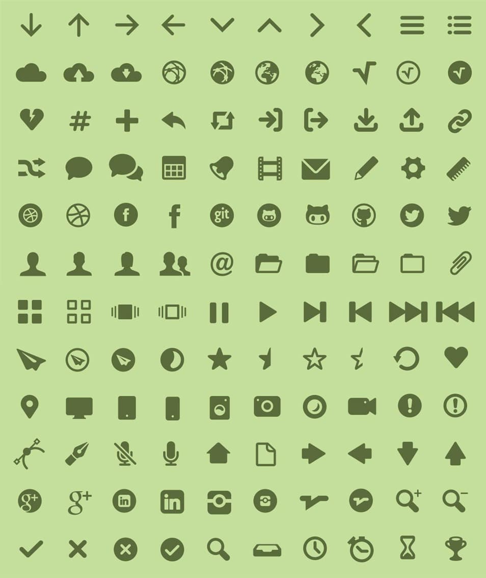 MFG Labs Icon Set (Web Font)