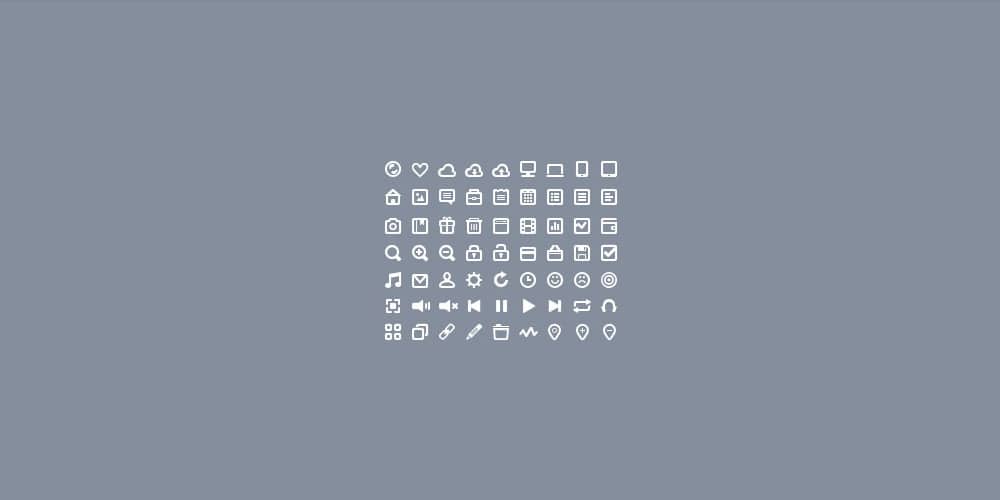 Mini Icons PSD