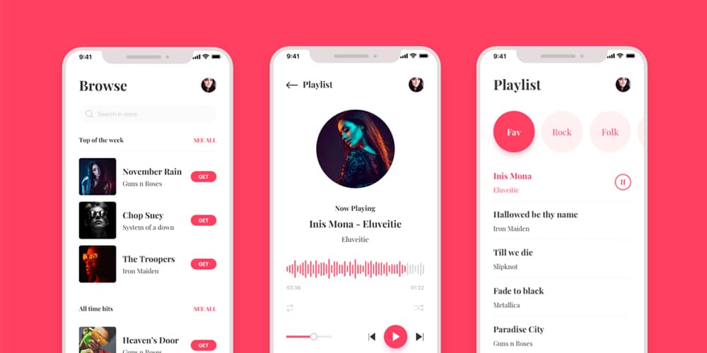 Music Player App UI Kit