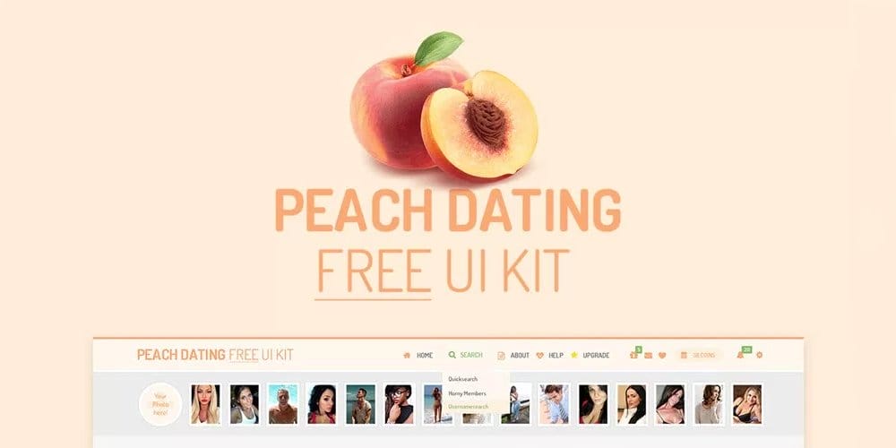 Peach Dating UI Kit
