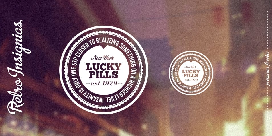Retro Badge – Insignia (psd)