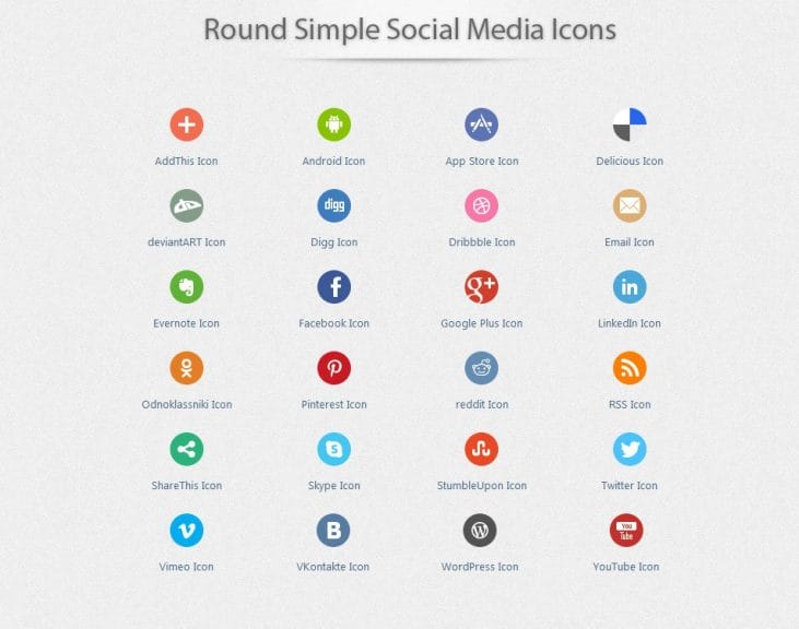 500+ High Quality Free Social Media Icon Sets