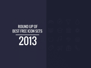 Round Up of Best Free Icon Sets 2013