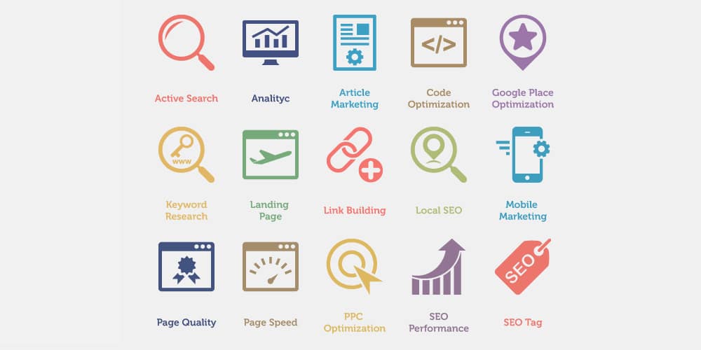 SEO Services Icons