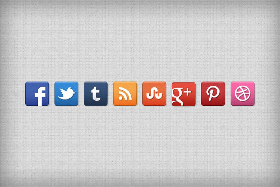 Stucco Social Media Icon Set