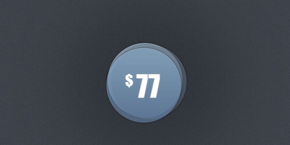 Transparent Rounded Ui Price Badge PSD