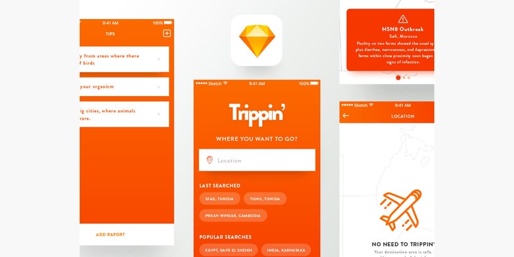 Trippin App UI Kit