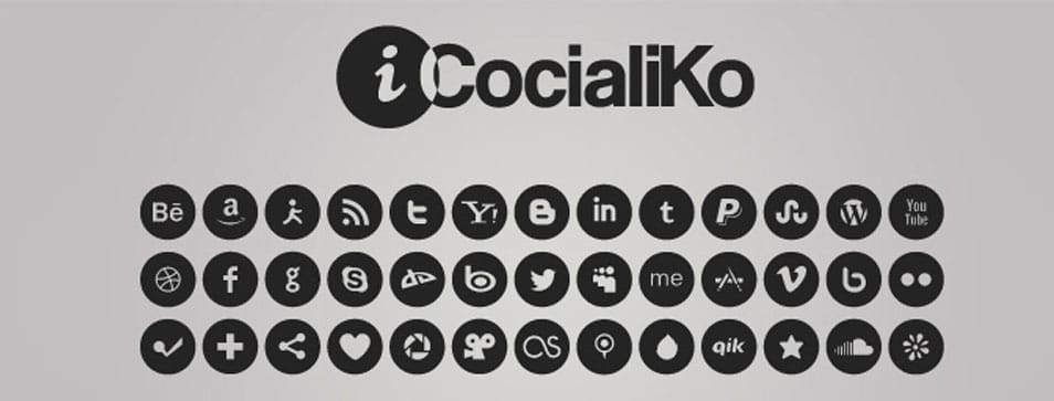 iCocialiKo FREE Rounded Social Media iCones