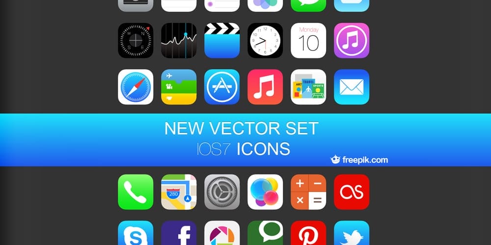 iOS 7 Vector Icons