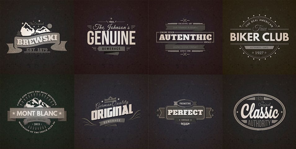 10 Retro Vintage Badges Vol.2
