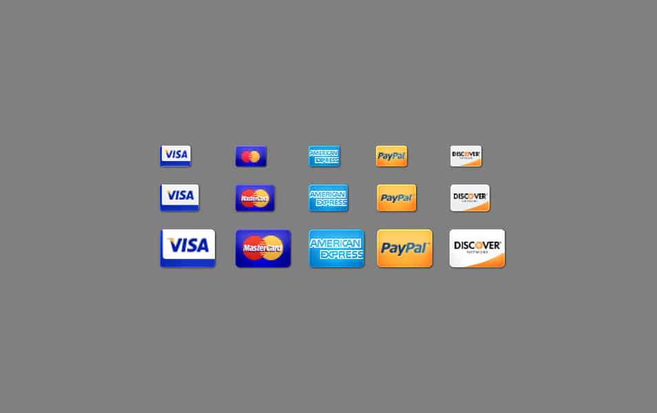5 Credit Card Icons PSD 5 Credit Card Icons PSD