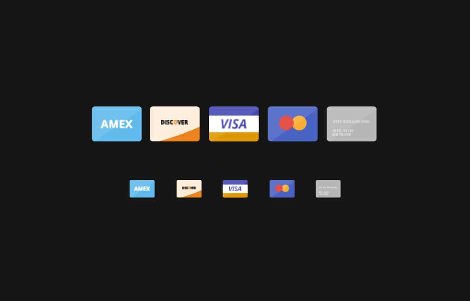 Flat Credit cards icons PSD Flat Credit cards icons PSD