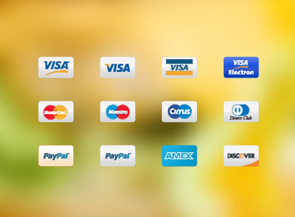 Payment method icons Payment method icons