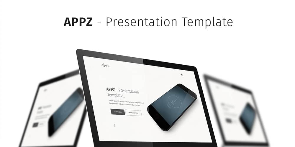 APPZ Free App Presentation Template PSD