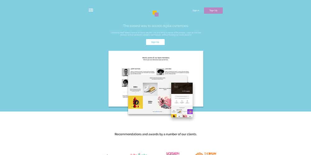 CLand Landing Page Template PSD