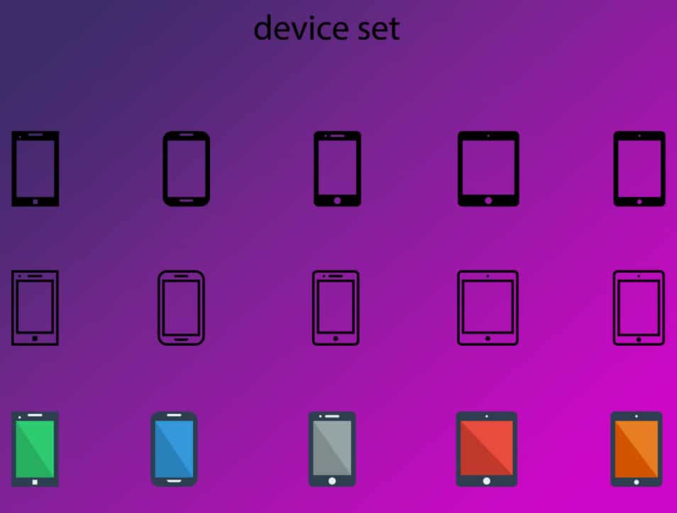 Device Icons PSD