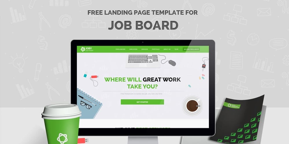 Free Landing Page Web Template PSD