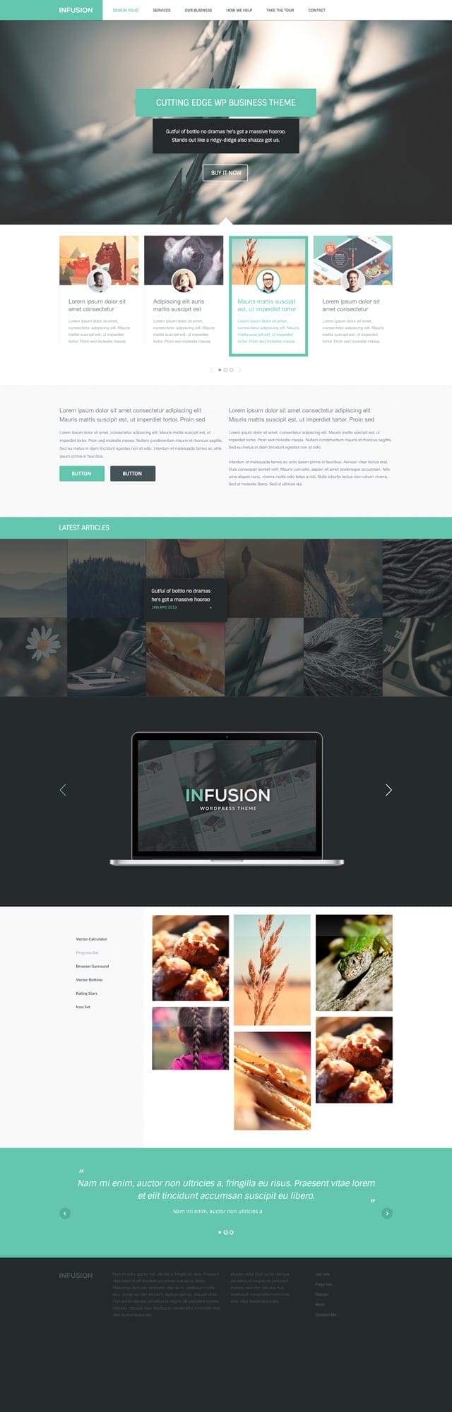 Infusion Free website template