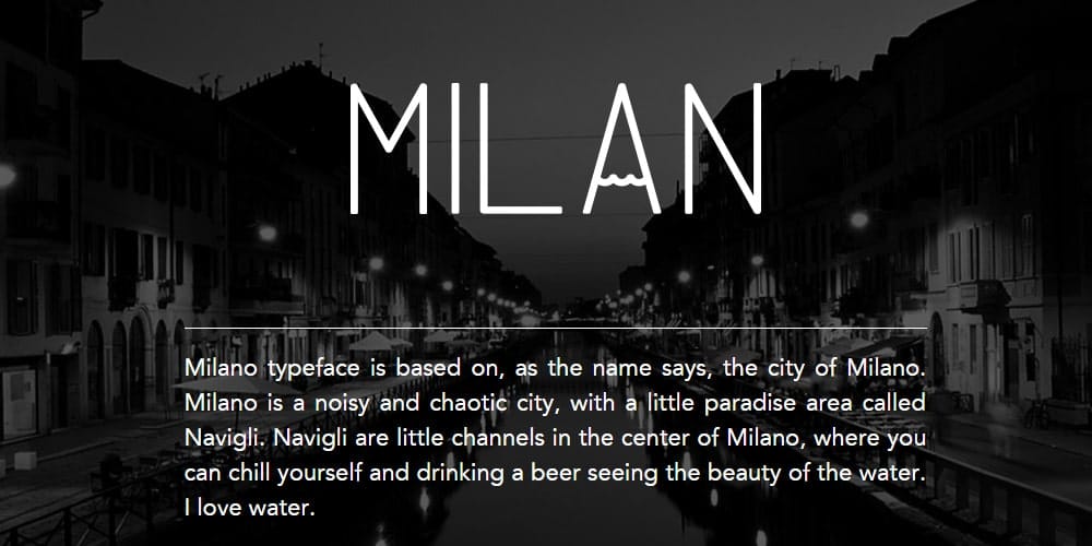 Milano Free Font