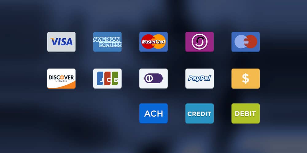 Payment Options Icons PSD