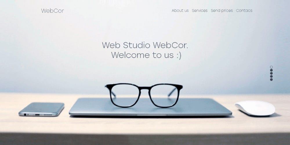 Webcor Landing Page