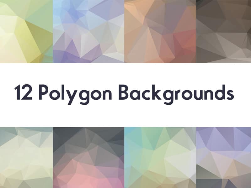 12 Polygon Backgrounds (JPG)