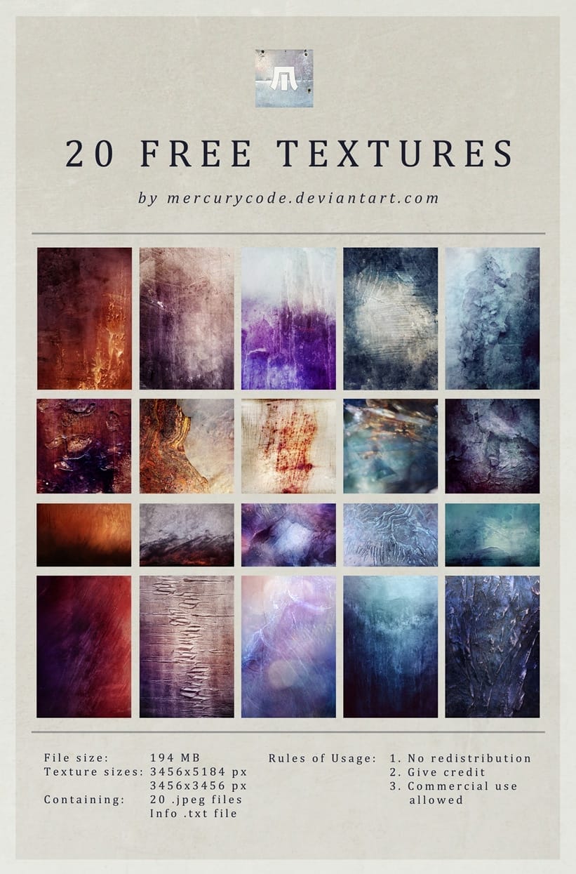 20 High Resolution Textures