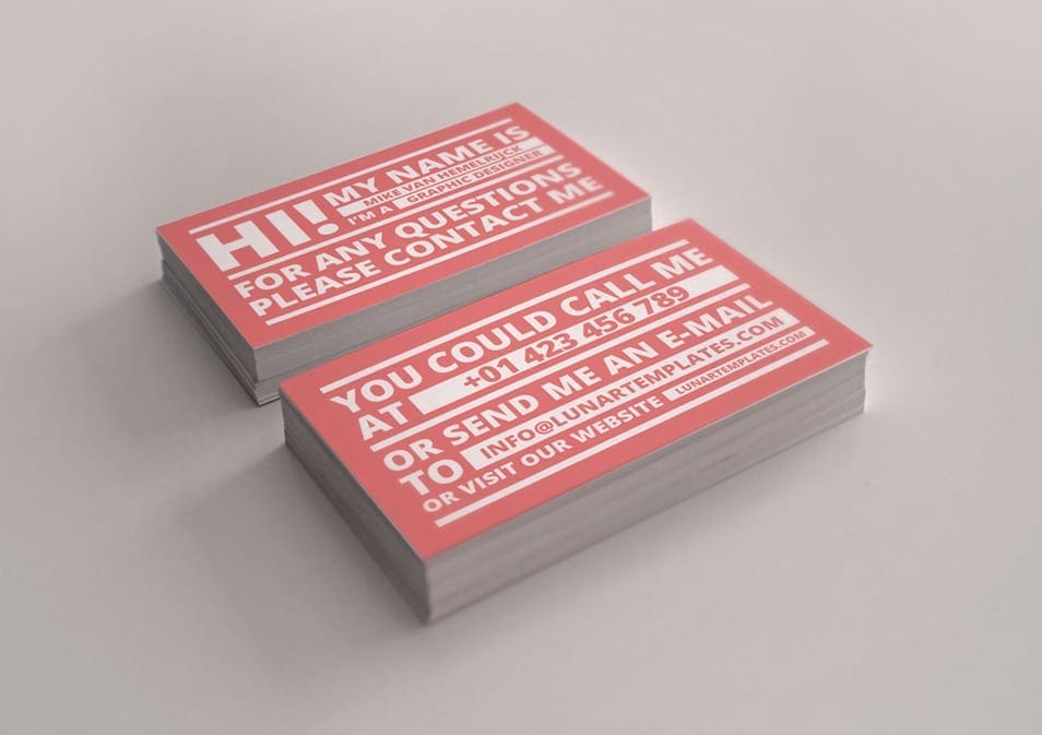 3 Free Business Card Templates