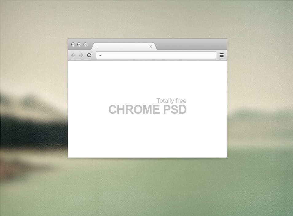 Chrome Browser Free PSD