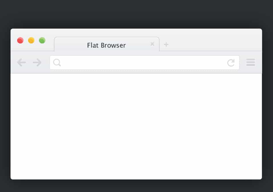 Flat Browser Chrome 