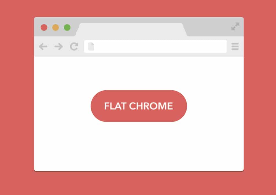 Flat Chrome Browser PSD